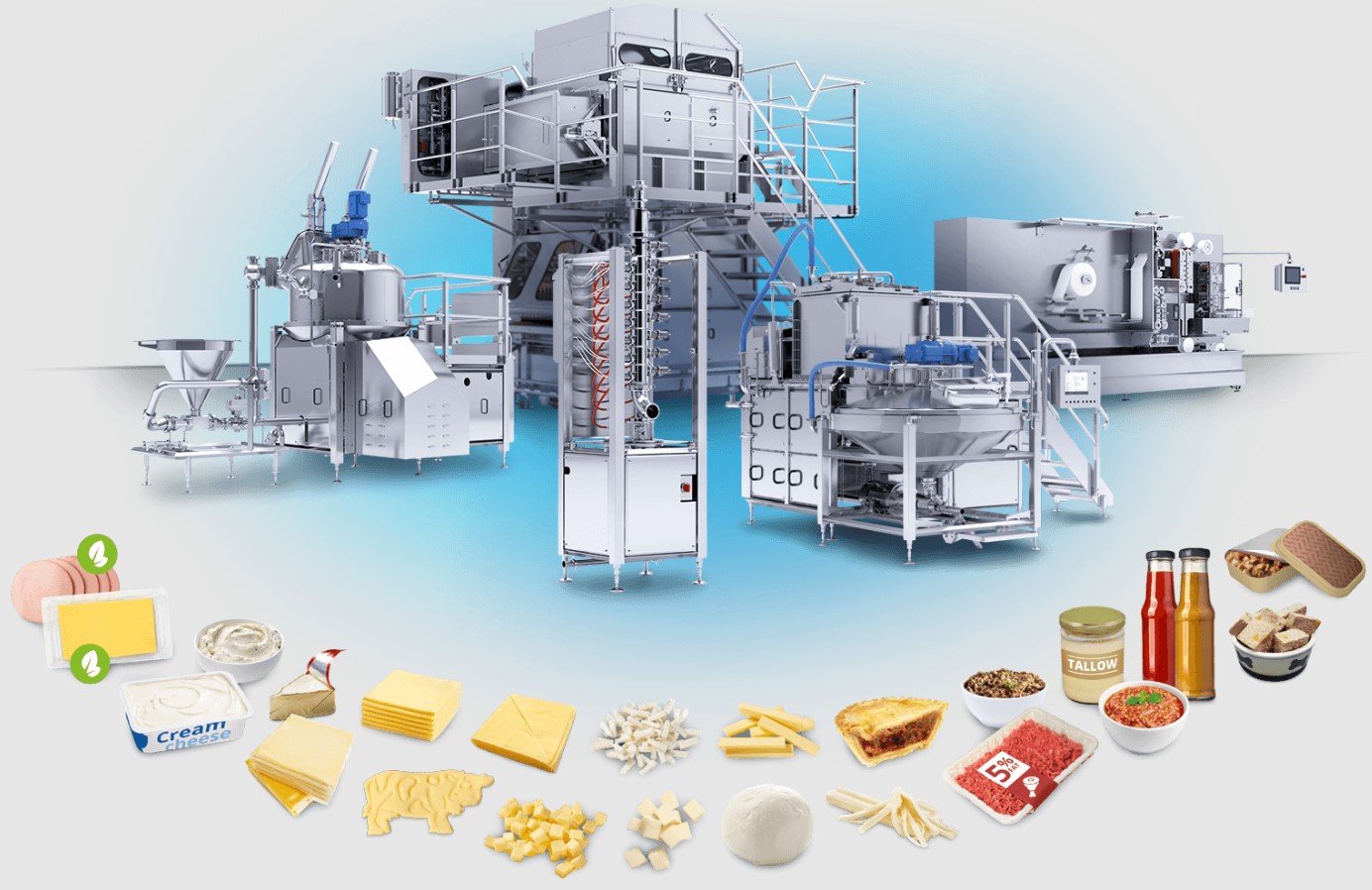 Moderne Lebensmittelproduktionsanlage